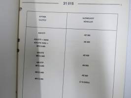 Sisu kuorma-autot - Huolto-ohje - Kytkin Renault 31 015 -korjaamokirjasarjan osa
