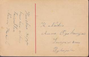 Onnittelukortti/ postikortti - Kukkasia. 1940-luku?