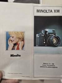 Minolta XM kamera myyntiesite.