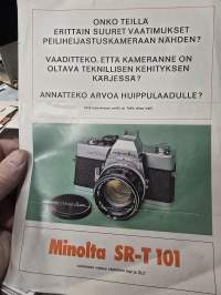 Minolta SR-T 101 myyntiesite.