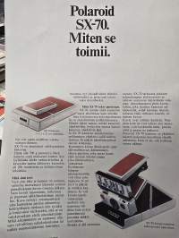 Polaroid SX-70  kameran myyntiesite.