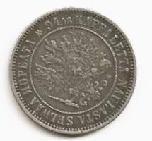 1 markka  1893  hopeaa