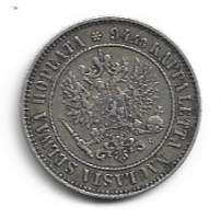 1 markka  1907  hopeaa