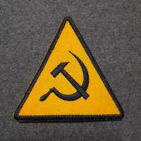 Sirppi ja vasara / merkki / badge  kangasmerkki