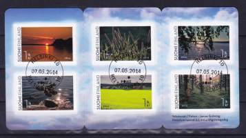 Filatelia Suomi - Suvi suloinen -vihko  V108 (LAPE 2285-2290). loistoleimainen.