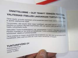 Tunturi mopedi / mopo (Morini Franco Motori M 101 K -moottori) 1992 tekniikka - käyttö - huolto + haltijakirja