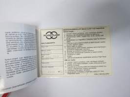 Tunturi mopedi / mopo (Morini Franco Motori M 101 K -moottori) 1992 tekniikka - käyttö - huolto + haltijakirja