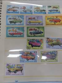 Postimerkkejä -erä kansioissa ja albumeissa olevia merkkejä, kaikki sivut kuvattu ja näkyvät kohteen kuvissa