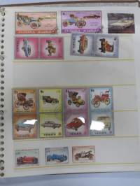 Postimerkkejä -erä kansioissa ja albumeissa olevia merkkejä, kaikki sivut kuvattu ja näkyvät kohteen kuvissa