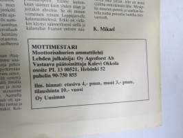 Mottimestari 1987 nr 4 - moottorisahamiesten ammattilehti, Stihl-Raket