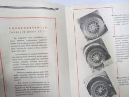 Nokia - Yleinen autorengasopas, kanttiautoaikakauden julkaisu renkaista ja niiden käytöstä, vioista, korjauksesta ym.