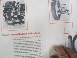 Nokia - Yleinen autorengasopas, kanttiautoaikakauden julkaisu renkaista ja niiden käytöstä, vioista, korjauksesta ym.