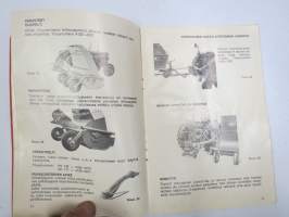 JF FH 111, FH 130 kelasilppuri -käyttöohje ja varaosaluettelo