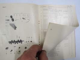 JF FH 111, FH 130 kelasilppuri -käyttöohje ja varaosaluettelo