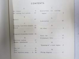 Penta VDC Industrial Diesel Engine - Operating Instructions and Parts List -käyttöohje ja varaosaluettelo