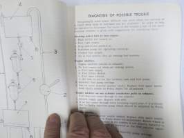Penta VDC Industrial Diesel Engine - Operating Instructions and Parts List -käyttöohje ja varaosaluettelo