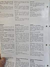 ASA 3662 matka-tv huolto-ohjeet 1972