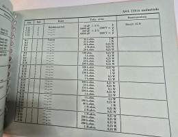 Asa  110 radio vastaanotin  osaluettelo.