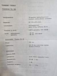 Thorens TD 160 käyttöohje.