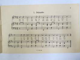 Laula Äiti Kanssamme - 18 pientä laulua, Suomen lasten iloksi mukaeltu, sisältää laulut; Jouluaatto, Pienenä ollessani, Pieni Eino, Aamulaulu, Mää mää lampaani...