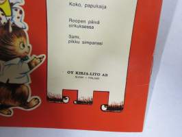 Sami - pikku simpanssi, lastenkirja - Kirja-Lito Vekkulikirjat-sarjaa