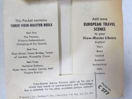 View-Master London I, II, III sarja -reel / kuvakiekko