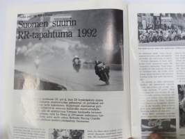 HRC  Helsinki Racing Club / Road Racing News 1992 nr 1, esittelee kisoja, tapahtumia, kalustoa, henkilöitä ym.