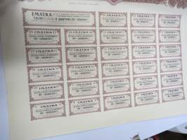 Imatra Sociéte Anonyme pour la Production et la Distribution de lÉnergie Electrique - Action ordinarie, nr 026037 -osakekirja / share certificate