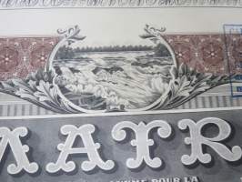 Imatra Sociéte Anonyme pour la Production et la Distribution de lÉnergie Electrique - Action ordinarie, nr 026036 -osakekirja / share certificate