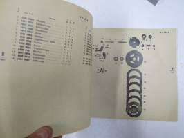 Solifer Export / Speed Thermomat käsikirja - käyttöohjekirja - varaosaluettelo, mukana Bensow-kuitti, johon merkitty osia ja tämä ohjekirja sekä Thermomat -irtotarra