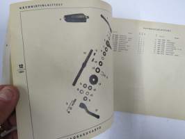 Solifer Export / Speed Thermomat käsikirja - käyttöohjekirja - varaosaluettelo, mukana Bensow-kuitti, johon merkitty osia ja tämä ohjekirja sekä Thermomat -irtotarra