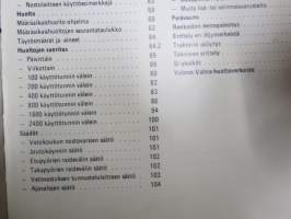 Valmet 702 S, 903 traktori käyttö ja hoito -käyttöohjekirja