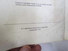 Valmet 502 käyttö ja hoito -käyttöohjekirja / instruction book in finnish