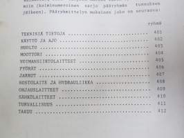 Valmet haarukkatrukki TD1006A (Perkins 6.354 moottorilla) - käyttö ja huolto / operator´s manual in finnish