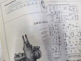 Moottoripyörien varaosia ja tarvikkeita 1939 Oy Arwidson Ab -hieno kuvitettu luettelo