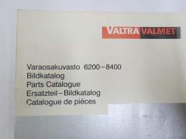 Valtra-Valmet Varaosakuvasto 6200-8400 Varaosaluettelo - Reservdelskatalog, Parts Catalogue, Ersatzteil-Bildkatalog