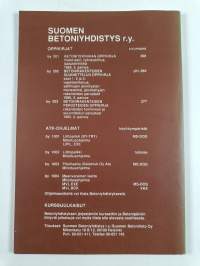 Betonirakenteiden säilyvyysohjeet ja käyttöikämitoitus 1989