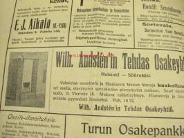 Maanviljelijä 1912 nr 9 sis. mm. G. Hartman / Lincoln lokomobiilit, Kone- ja Siltarakennus Oy kiertomankelit ym. -kuvalliset mainokset