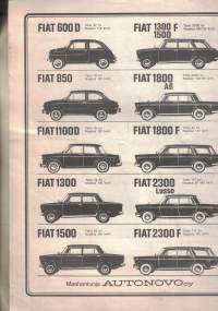 FIAT 850 kestotesti - Auto Motor und Sport eripainos 1965