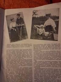 Uusi nainen, heinäkuu n:o 7.1952.olympia kesän lehti.Kolmen sivun juttu naisistamme olympialaisissa. 16-sivua neulemalleja. Kotikokki neuvoo ja anopin kakkuohje.