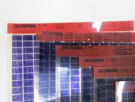 Scania T 142 nr 123 9/9, Oct. 1986 Parts Catalogue - Reservdelskatalog - Ersatzteilkatalog - Catalogue de Piéces -  mikrofilmi
