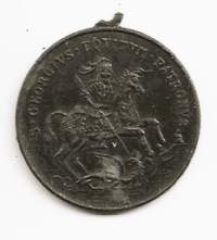 Pyhän Yrjön mitali 26 mm - mitali riipus