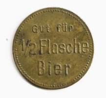 Norddeutscher Lloyd Bremen / Gut fur 1/2  Flash Bier- poletti tilapäinen maksuväline