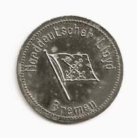 Norddeutscher Lloyd Bremen / Gut fur 1  Flash Bier- poletti tilapäinen maksuväline