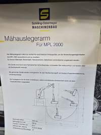 Schilling-Ostermeyer Maschinenbau - Tieflöffeleinrichtung mit Knickarm für MPL 2000 -myyntiesite / brochure