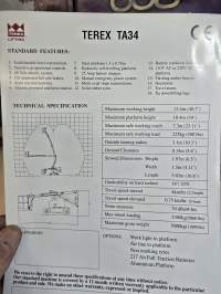 Terex aerials nostimen myyntiesite