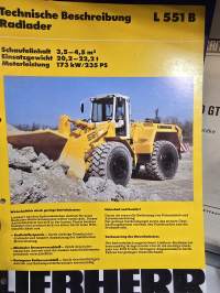 Liebherr L551 B kuormaaja myyntiesite