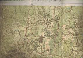 Retkeilykartta Helsingin ympäristö - Exkursionskarta Helsingfors omgivningar