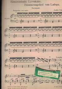 Hämärälaulu Laatokalta, Serenade pianolle