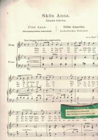 Skön Anna (Åländsk folkvisa) = Pien' Anna = Schön Aennchen